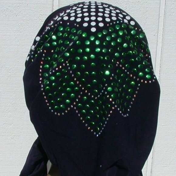 Navy Blue Pre-Tied Stud Fashion Cap Slip On Bonnet Hijab Undercap Navy Blue #1 - Picture 1 of 3